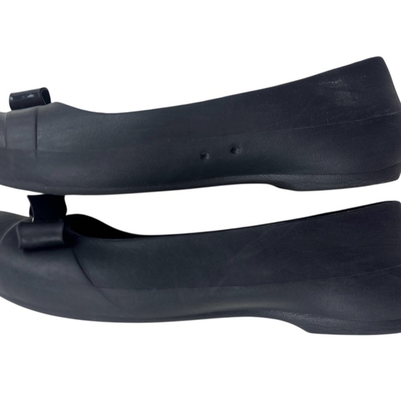 CROCS Flats Womens Gianna Bow Black Slip On Ballet Size 7 - Picture 9 of 9